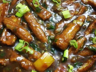 Babycorn Manchurian (Gravy)