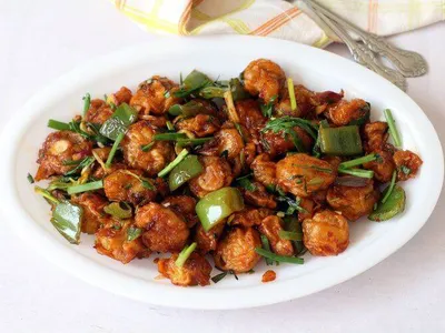 Chilli Mushroom (Dry)