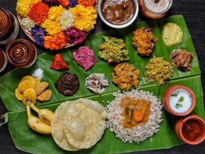 Full South Indian vegetarian meal