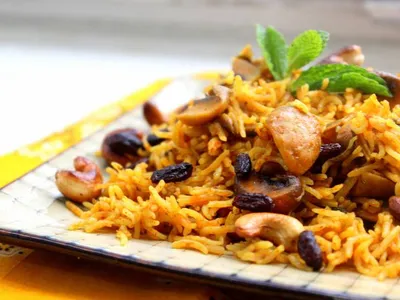 Mushroom Biriyani