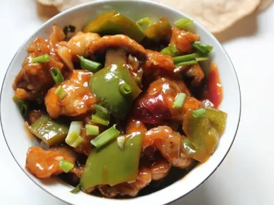 Mushroom Manchurian (Gravy)